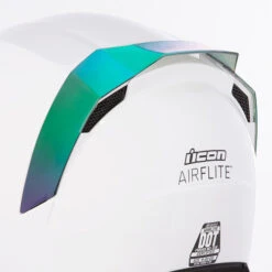 ICON Airflite Rear Spoiler -Motorcycle Helmet Store icon airflite rear spoiler green 71071.1659933651