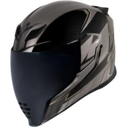 ICON Airflite Ultrabolt Helmet -Motorcycle Helmet Store icon airflite ultrabolt helmet black front 19050.1613635963