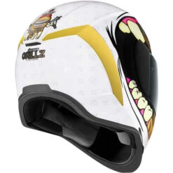 ICON Airform Grillz Helmet -Motorcycle Helmet Store icon airform grillz helmet white back 13533.1598603106