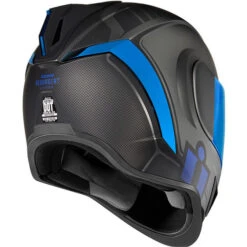 ICON Airform Resurgent Helmet -Motorcycle Helmet Store icon airform resurgent helmet blue back 86527.1659709803