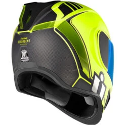 ICON Airform Resurgent Helmet -Motorcycle Helmet Store icon airform resurgent helmet hi viz back 87662.1659709854