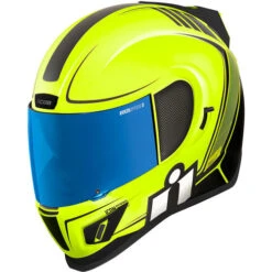 ICON Airform Resurgent Helmet -Motorcycle Helmet Store icon airform resurgent helmet hi viz front 36859.1659709844