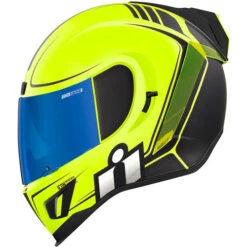 ICON Airform Resurgent Helmet -Motorcycle Helmet Store icon airform resurgent helmet hi viz left 41338.1659709842