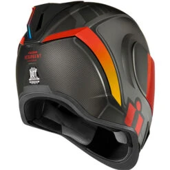 ICON Airform Resurgent Helmet -Motorcycle Helmet Store icon airform resurgent helmet red back 78918.1659709893