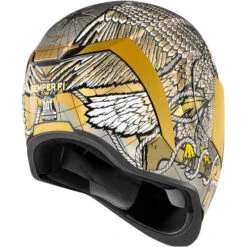 ICON Airform Semper Fi Helmet -Motorcycle Helmet Store icon airform semper fi helmet back right 50932.1613701437