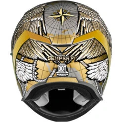ICON Airform Semper Fi Helmet -Motorcycle Helmet Store icon airform semper fi helmet back 43882.1613701439