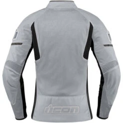 ICON Contra2 Women's Jacket Stealth -Motorcycle Helmet Store icon contra2 jacket grey back 99179.1591428566
