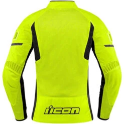 ICON Contra2 Women's Jacket Stealth -Motorcycle Helmet Store icon contra2 jacket hi viz back 68408.1591428587