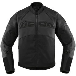 ICON Contra2 Leather Jacket -Motorcycle Helmet Store icon contra2 leather jacket stealth front 62667.1590832817