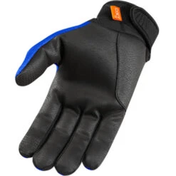 ICON Anthem 2 Mens Gloves -Motorcycle Helmet Store icon domain anthem 2 mens gloves blue palm 28978.1701041279