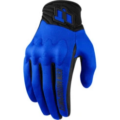ICON Anthem 2 Mens Gloves -Motorcycle Helmet Store icon domain anthem 2 mens gloves blue 39308.1701041267