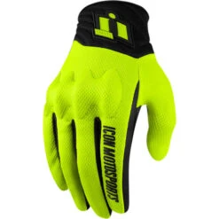 ICON Anthem 2 Mens Gloves -Motorcycle Helmet Store icon domain anthem 2 mens gloves hi vis 56582.1701041296