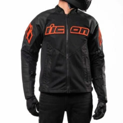 ICON Mesh AF Leather Jacket -Motorcycle Helmet Store icon mesh af leather jacket slayer worn front 93018.1689750314