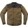 ICON Upstate Mesh CE Jacket -Motorcycle Helmet Store icon upstate mesh jacket olive front 26581.1689755137