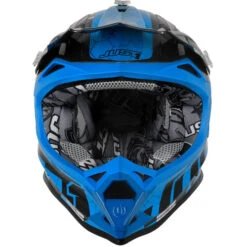 Just1 J32Y Camo Youth Helmet -Motorcycle Helmet Store just1 j32y youth camo helmet fluo blue front 07634.1625539697