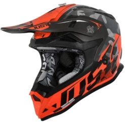 Just1 J32Y Camo Youth Helmet -Motorcycle Helmet Store just1 j32y youth camo helmet fluo orange left 21680.1625539749