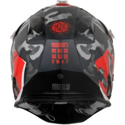 Just1 J32Y Camo Youth Helmet -Motorcycle Helmet Store just1 j32y youth camo helmet fluo red back 53703.1625539719