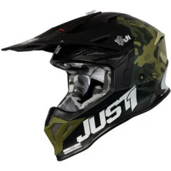 Just1 J39 Kinetic Camo Helmet 25 Just1 J39 Kinetic Camo Helmet -Motorcycle Helmet Store just1 j39 kinetic camo helmet green black left 46192.1625532355
