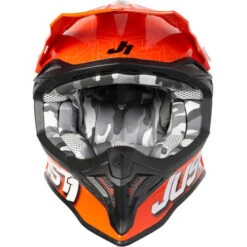 Just1 J39 Kinetic Camo Helmet 28 Just1 J39 Kinetic Camo Helmet -Motorcycle Helmet Store just1 j39 kinetic camo helmet grey orange front 66472.1625532466