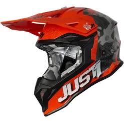 Just1 J39 Kinetic Camo Helmet 24 Just1 J39 Kinetic Camo Helmet -Motorcycle Helmet Store just1 j39 kinetic camo helmet grey orange left 10445.1625532452