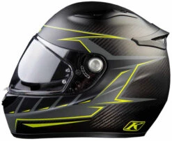 KLIM K1R Karbon Helmet -Motorcycle Helmet Store klim k1r karbon helmet ece discern hi vis left 03285.1702685493