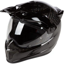 KLIM Krios Karbon Adventure Helmet Solids -Motorcycle Helmet Store klim krios karbon adventure helmet gloss black front left 71257.1584036388