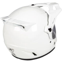 KLIM Krios Karbon Adventure Helmet Solids -Motorcycle Helmet Store klim krios karbon adventure helmet solid gloss white back right 24706.1584036388