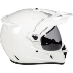 KLIM Krios Karbon Adventure Helmet Solids -Motorcycle Helmet Store klim krios karbon adventure helmet solid gloss white right 56231.1584036387