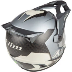 KLIM Krios Pro Charger Helmet -Motorcycle Helmet Store klim krios pro charger helmet grey back right 88140.1689288710