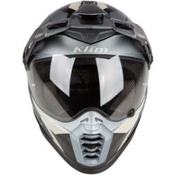 KLIM Krios Pro Charger Helmet -Motorcycle Helmet Store klim krios pro charger helmet grey front 68458.1689288698