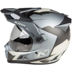 KLIM Krios Pro Charger Helmet -Motorcycle Helmet Store klim krios pro charger helmet grey left 67563.1689288700