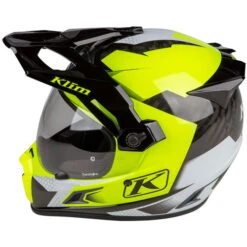 KLIM Krios Pro Charger Helmet -Motorcycle Helmet Store klim krios pro charger helmet hi vis left 49137.1689288744