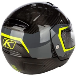 KLIM TK1200 Karbon Stark Helmet -Motorcycle Helmet Store klim tk1200 spark helmet asphalt hi vis back right 08391.1689299379