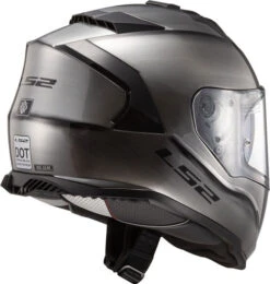LS2 Assault Helmet Solid 37 LS2 Assault Helmet Solid -Motorcycle Helmet Store ls2 assault helmet solid brushed alloy back right 49461.1617065558