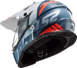 LS2 Blaze Sprint Helmet -Motorcycle Helmet Store ls2 blaze sprint helmet matte white cobalt blue back left 04274.1633132198