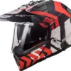 LS2 Blaze Xtreme Helmet -Motorcycle Helmet Store ls2 blaze xtreme helmet matte black red front left 08464.1633131363