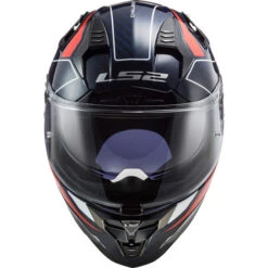 LS2 Challenger Carbon Carver Helmet -Motorcycle Helmet Store ls2 challenger carbon carver helmet blue red front 36000.1633131880