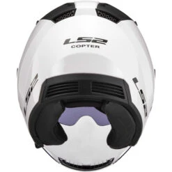 LS2 Copter Helmet Solid 28 LS2 Copter Helmet Solid -Motorcycle Helmet Store ls2 copter helmet solid white back 53958.1617196705
