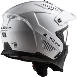 LS2 Drifter Helmet -Motorcycle Helmet Store ls2 drifter helmet solid gloss white back right 85899.1684816364