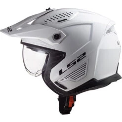 LS2 Drifter Helmet -Motorcycle Helmet Store ls2 drifter helmet solid gloss white left 92859.1684816360