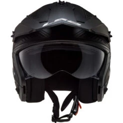 LS2 Drifter Helmet -Motorcycle Helmet Store ls2 drifter helmet solid matte black front up 53487.1684816332