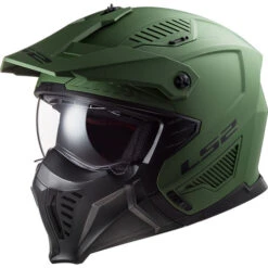 LS2 Drifter Helmet -Motorcycle Helmet Store ls2 drifter helmet solid matte military green 46095.1684816395