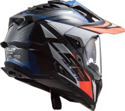 LS2 Explorer Carbon Focus Helmet -Motorcycle Helmet Store ls2 explorer carbon focus helmet blue white red back right 97438.1633132397