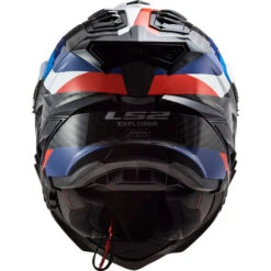 LS2 Explorer Carbon Frontier Helmet -Motorcycle Helmet Store ls2 explorer carbon frontier helmet black blue back 44868.1617240070