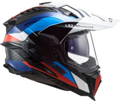 LS2 Explorer Carbon Frontier Helmet -Motorcycle Helmet Store ls2 explorer carbon frontier helmet black blue right 40572.1617240063
