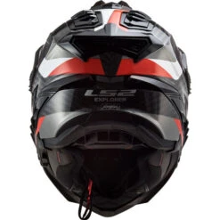 LS2 Explorer Carbon Frontier Helmet -Motorcycle Helmet Store ls2 explorer carbon frontier helmet titanium red back 54414.1617240089