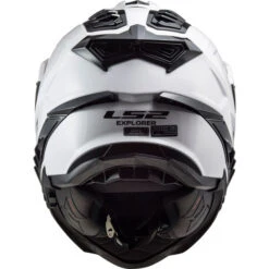 LS2 Explorer Helmet Solid -Motorcycle Helmet Store ls2 explorer helmet solid white back 06872.1617246005