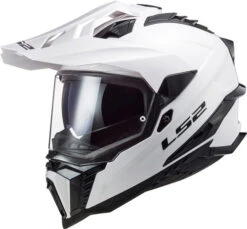 LS2 Explorer Helmet Solid -Motorcycle Helmet Store ls2 explorer helmet solid white front left 99314.1617245994