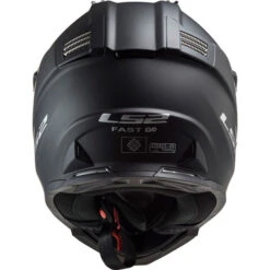 LS2 Gate Youth Helmet Solid -Motorcycle Helmet Store ls2 gate helmet solid matte black back 33047.1633131487