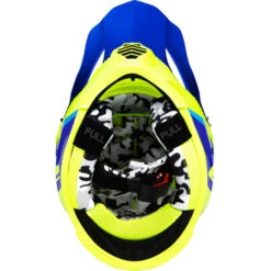 LS2 Gate Launch Helmet -Motorcycle Helmet Store ls2 gate launch helmet blue hi viz bottom 04584.1633131063